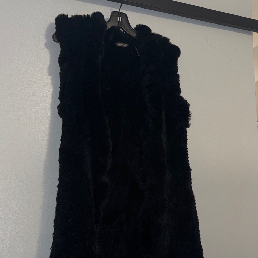 Love Token Midnight Faux Fur Vest